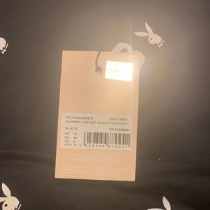 Playboy AOP Cap sleeve bodysuit